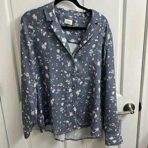 Aritzia Wilfred Rizzo Shirt Blue Size L